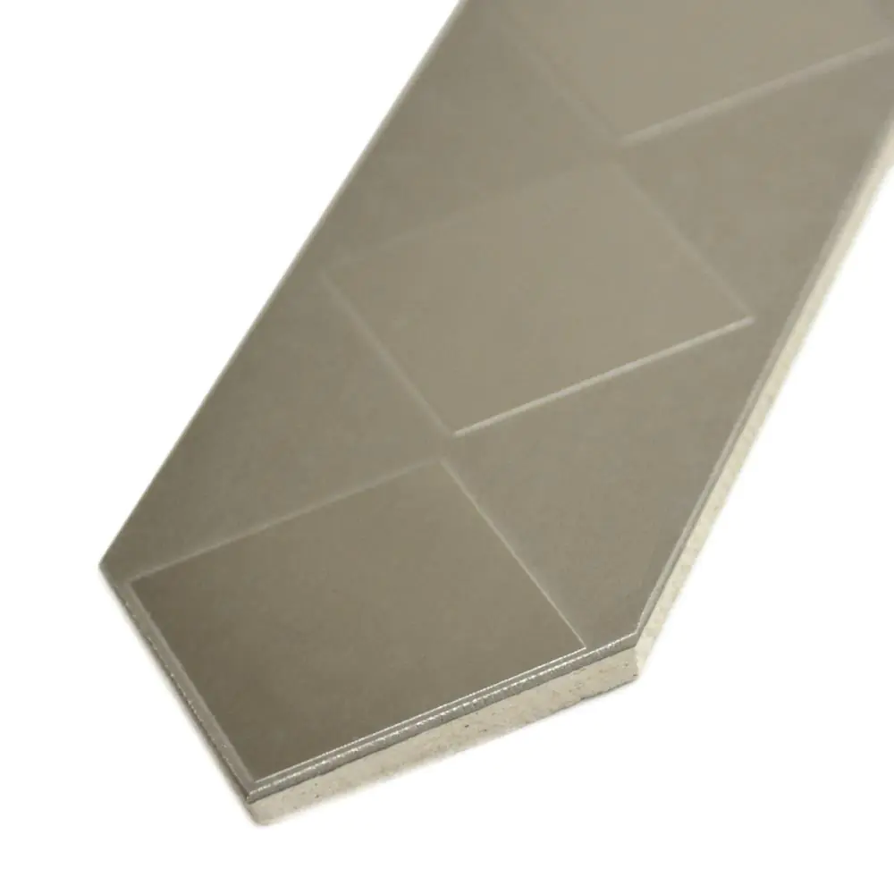 Bordüre Nr.36 silber Edelstahl gebürstet 6,5x30 cm Bordüre Nr.36 silber Edelstahl gebürstet 6,5x30 cm