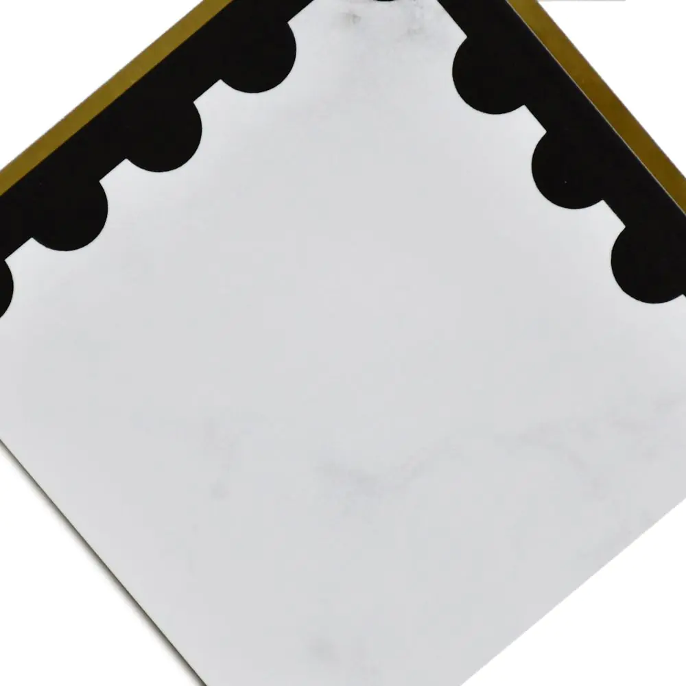 Bordürenecke Villeroy & Boch 1428 MKE3 Victorian gold perforated 12,5x12,5 cm I.Sorte