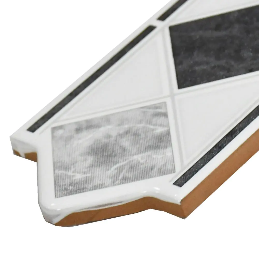 Bordüre Nr.639 grau anthrazit 6x20 cm