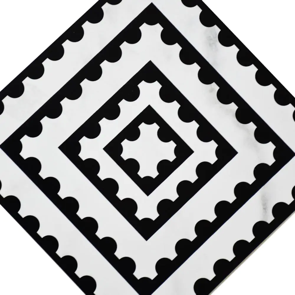 Wandfliese Dekor Villeroy & Boch 1222 MK0H Victorian white perforated schwarz weiß 20x20 cm Wandfliese Dekor Villeroy & Boch 1222 MK0H Victorian white perforated schwarz weiß 20x20 cm