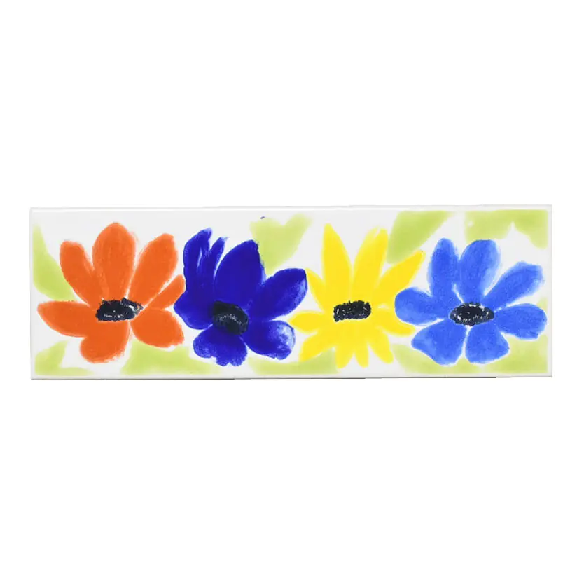 Bordüre Villeroy & Boch Nr.811 1483 EC46 Flowerdance mehrfarbig 6,5x20 cm I.Sorte