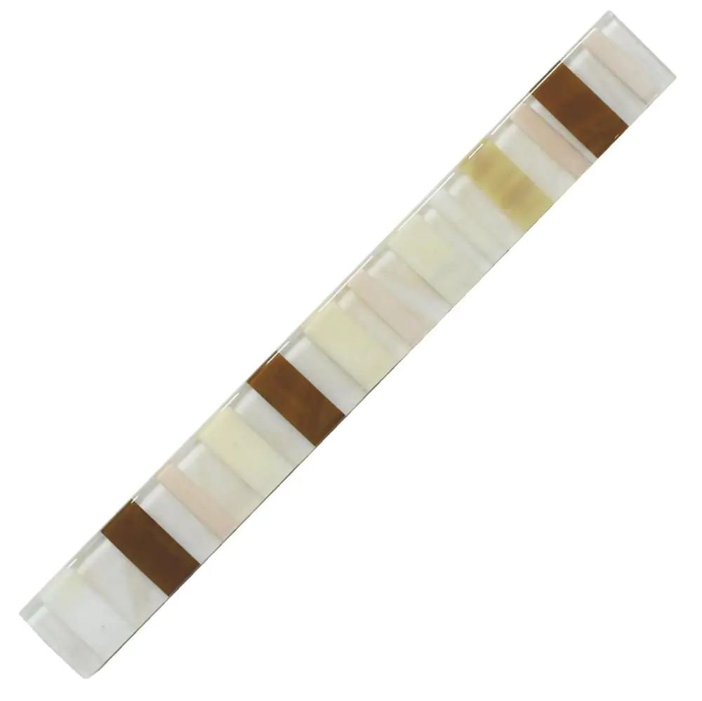 Bordüre Nr.653 creme braun Streifen 3,5x30 cm
