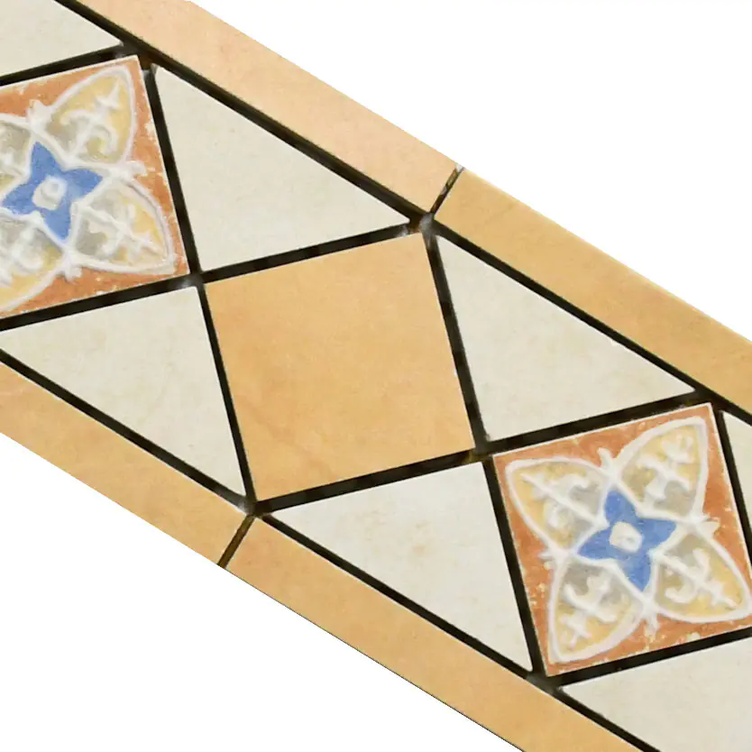 Bordüre Villeroy & Boch Nr.829 3313 FE81 Castello mehrfarbig 11,6x33 cm I.Sorte