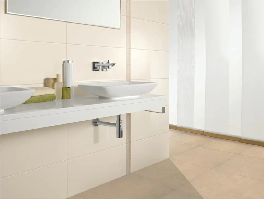 Wandfliese Villeroy & Boch 1560 SW10 White & Cream creme beige 25x50 cm I.Sorte Wandfliese Villeroy & Boch 1560 SW10 White & Cream creme beige 25x50 cm I.Sorte