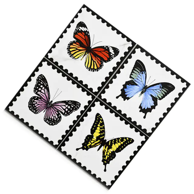 Wandfliese Dekor Villeroy & Boch 1222 MK0A Victorian 20x20 cm I.Sorte