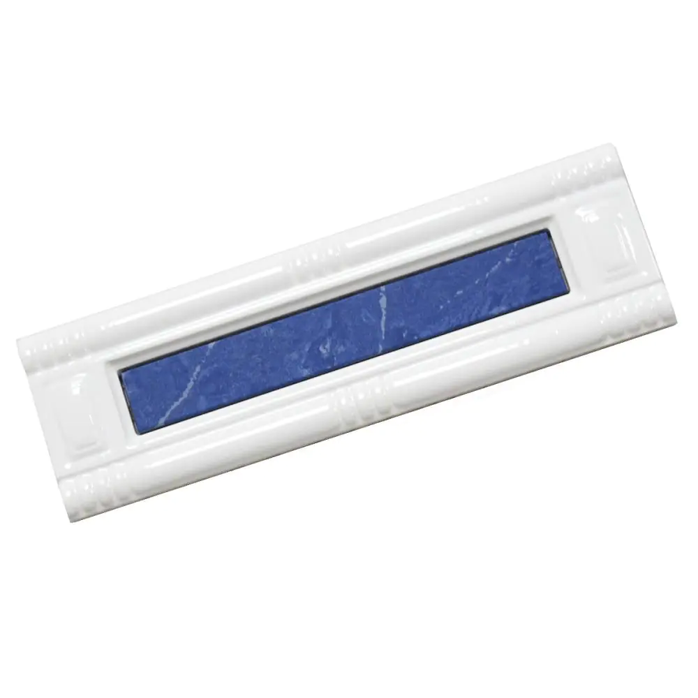 Bordüre Villeroy & Boch Nr.956 1584 FL10 White Classic weiß blau 10x33 cm I.Sorte