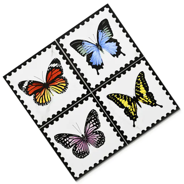 Wandfliese Dekor Villeroy & Boch 1222 MK0A Victorian 20x20 cm I.Sorte