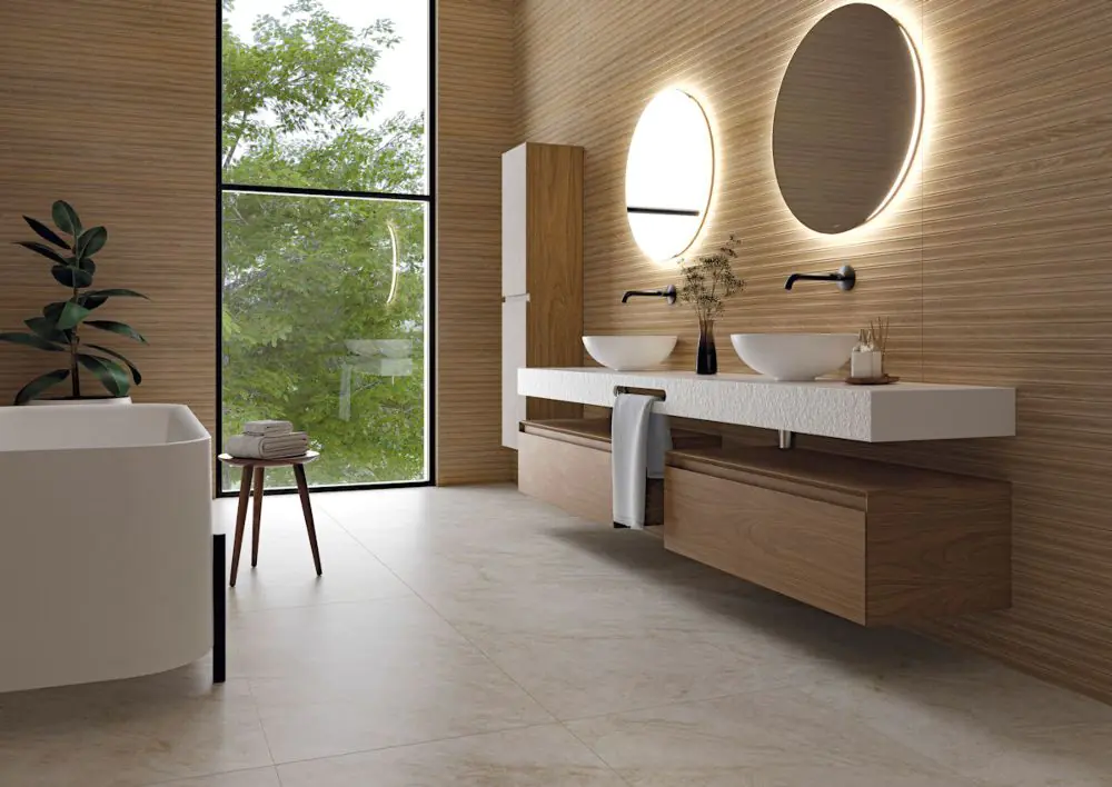 Bodenfliese Cifre Taj Mahal nature mate beige weiß 60x120 cm I.Sorte