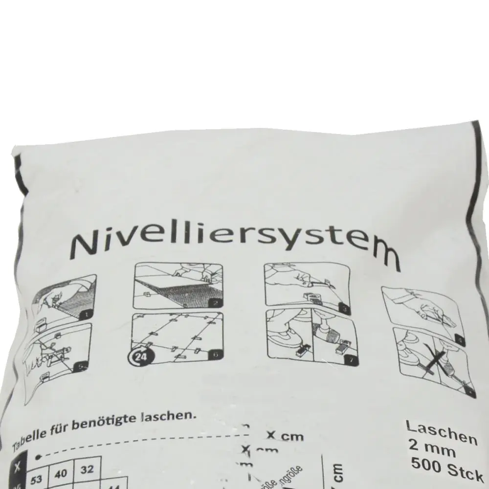 Nivelliersystem Verlegehilfe 3mm Fugenbreite 500 Laschen Nivelliersystem Verlegehilfe 3mm Fugenbreite 500 Laschen