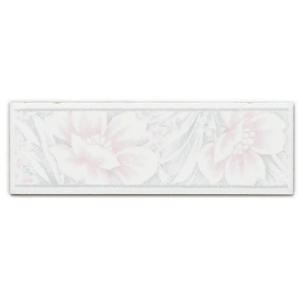 Bordüre Nr.1061 rosa grau weiß 5x15 cm