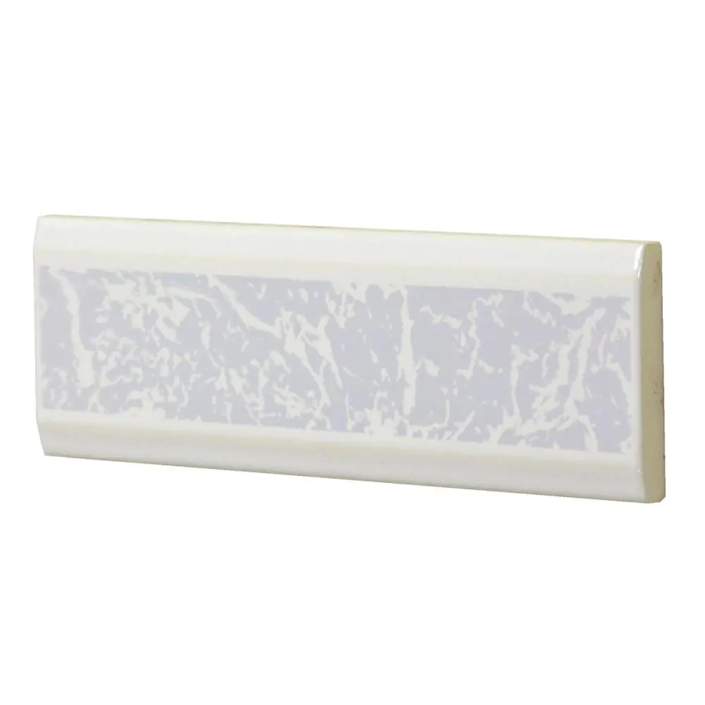 Bordüre Villeroy & Boch Nr.499 1453 EM42 silber weiß 6,5x20 cm I.Sorte