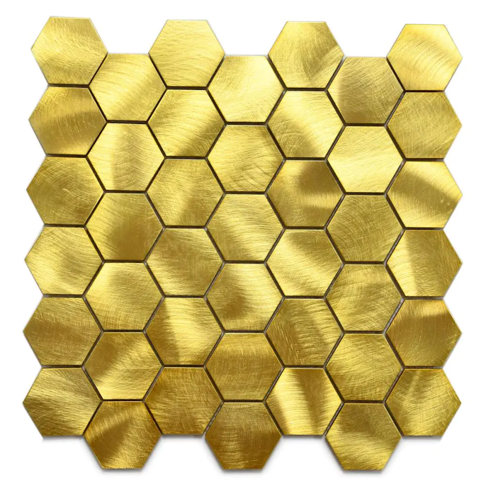 Mosaik Haju CG529 gold 6-eckig 30,5x30,5 cm I.Sorte
