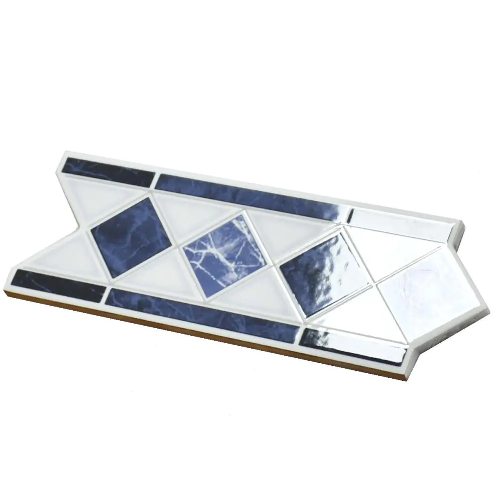Bordüre Laceres Nr.640 azul blau 7,5x20 cm