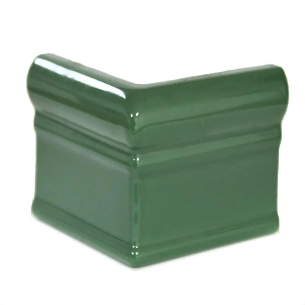 Bordüre Außenecke Villeroy & Boch Nr.70 grün 6x6,5 cm