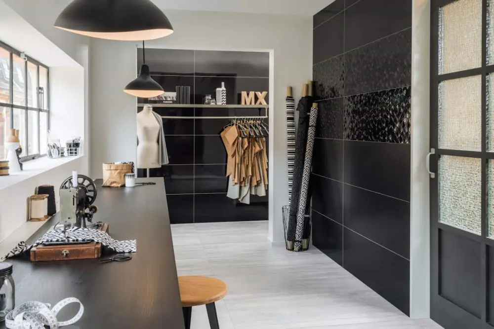 Wandfliese Villeroy & Boch 1440 BL90 Monochrome Magic schwarz 40x120 cm I.Sorte Wandfliese Villeroy & Boch 1440 BL90 Monochrome Magic schwarz 40x120 cm I.Sorte