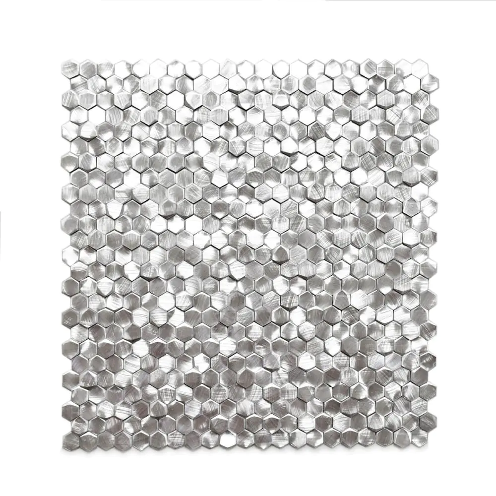 Mosaik Haju FS601 silber seckseck 30x31 cm I.Sorte