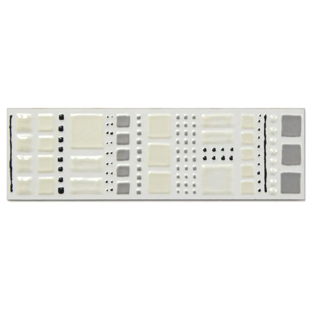 Bordüre Brennero Nr.309 GS20 Licup Cube perla Gesso silver weiß silber 6x20 cm I.Sorte Bordüre Brennero Nr.309 GS20 Licup Cube perla Gesso silver weiß silber 6x20 cm I.Sorte