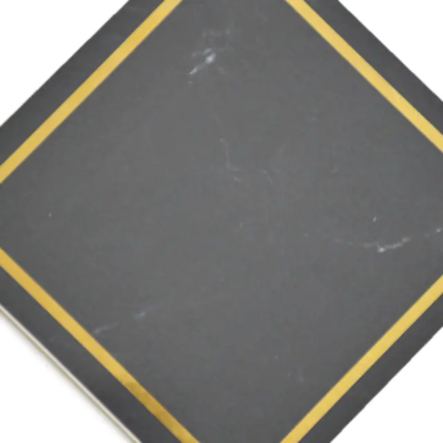 Wandfliese Dekor Villeroy & Boch 1222 MK9I Victorian black gold gold schwarz 20x20 cm I.Sorte