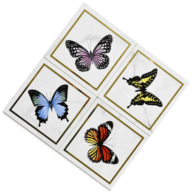 Wandfliese Dekor Villeroy & Boch 1222 MK0F Victorian white gold mehrfarbig 20x20 cm I.Sorte