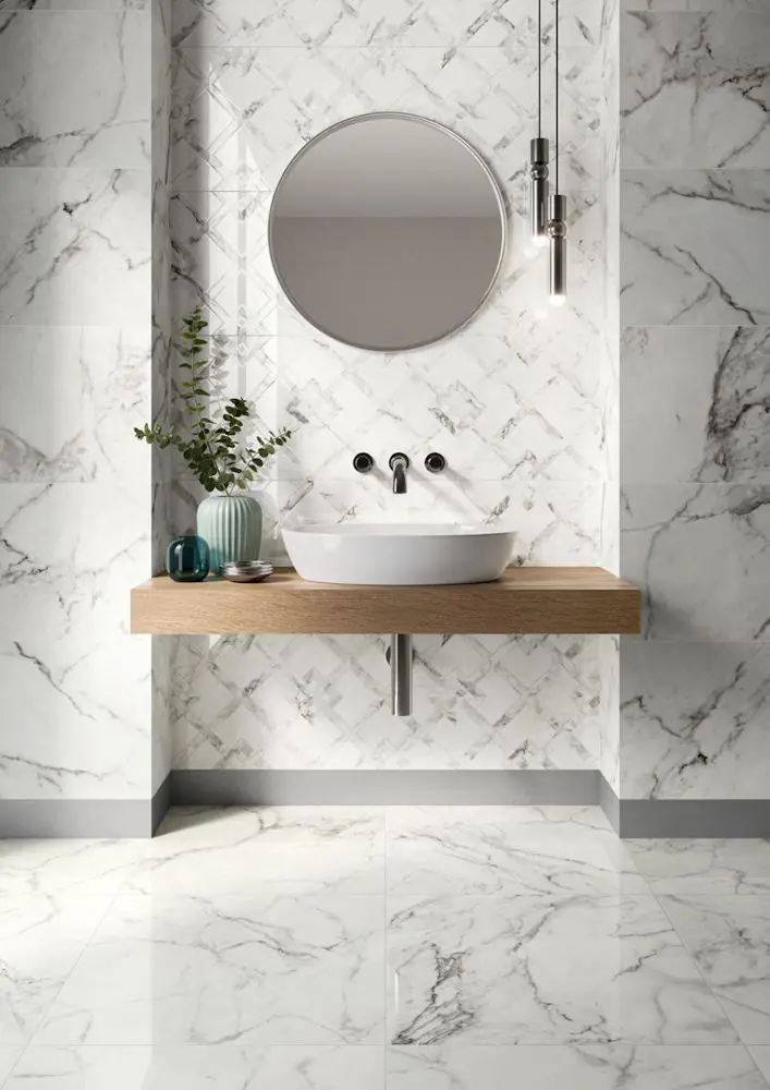 Bordüre Villeroy & Boch 2697 MA66 Marble Arch silver silber 10x120 cm I.Sorte