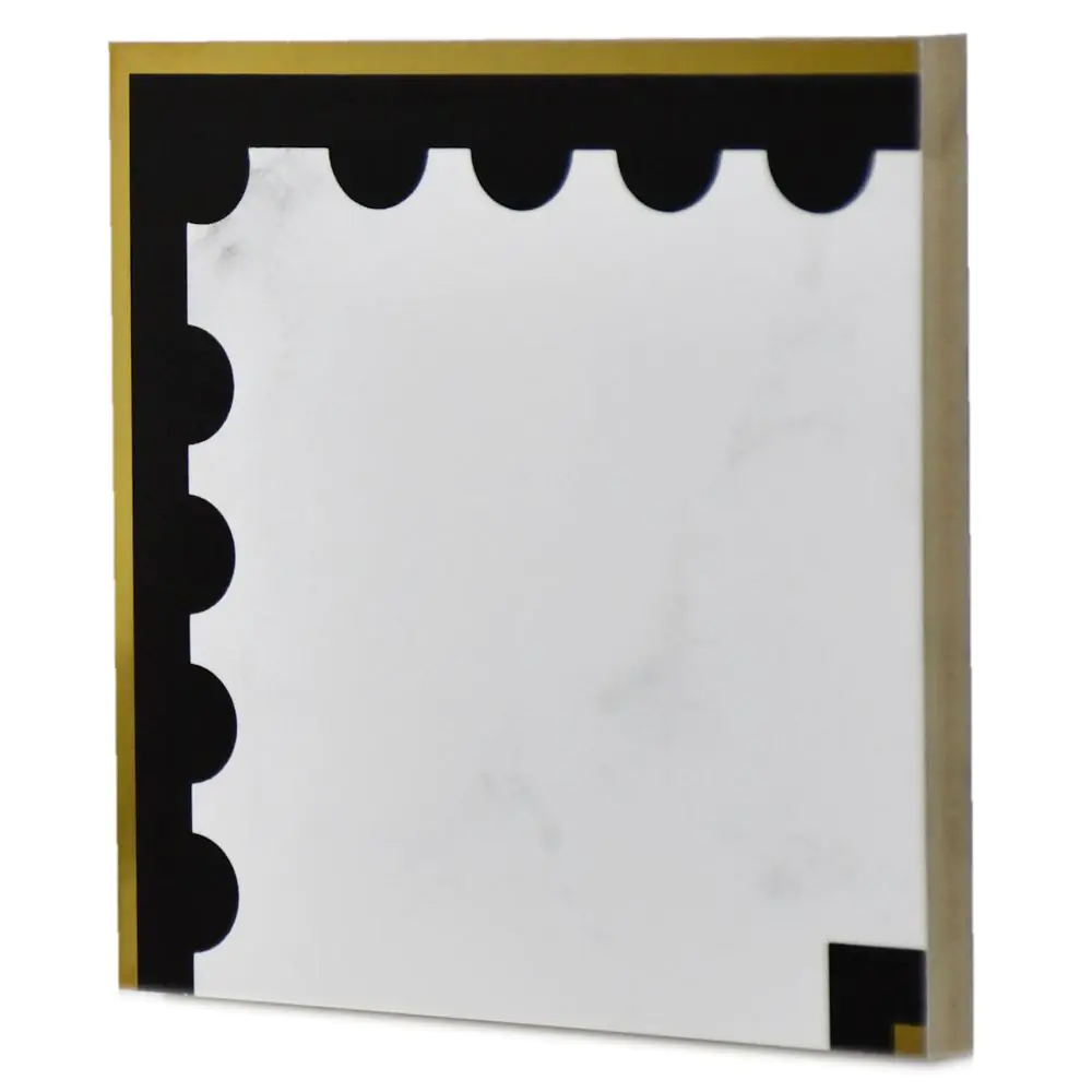 Bordürenecke Villeroy & Boch 1428 MKE3 Victorian gold perforated 12,5x12,5 cm I.Sorte