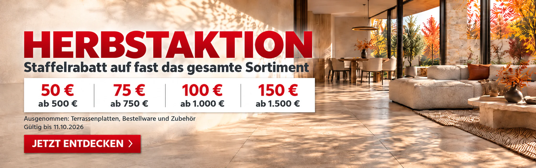 Herbstaktion Staffelrabatt 1400x440