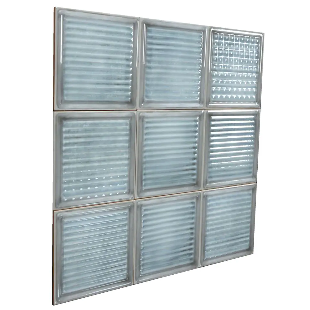 Wandfliese Iris Ceramica 563545 Glass Blocks azure blau 20x20 cm I.Sorte
