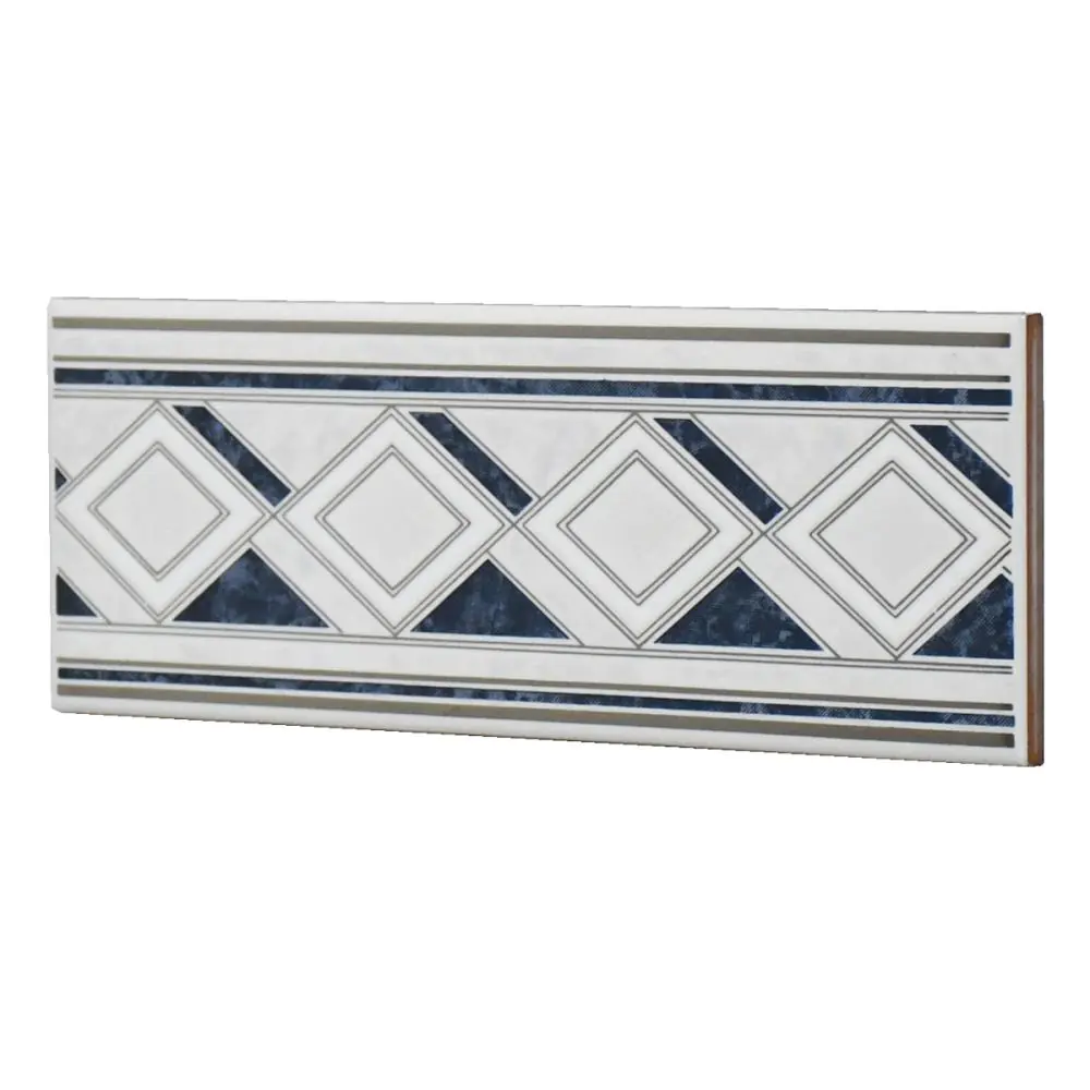 Bordüre Nr.608 blau silber weiß 7,5x20 cm