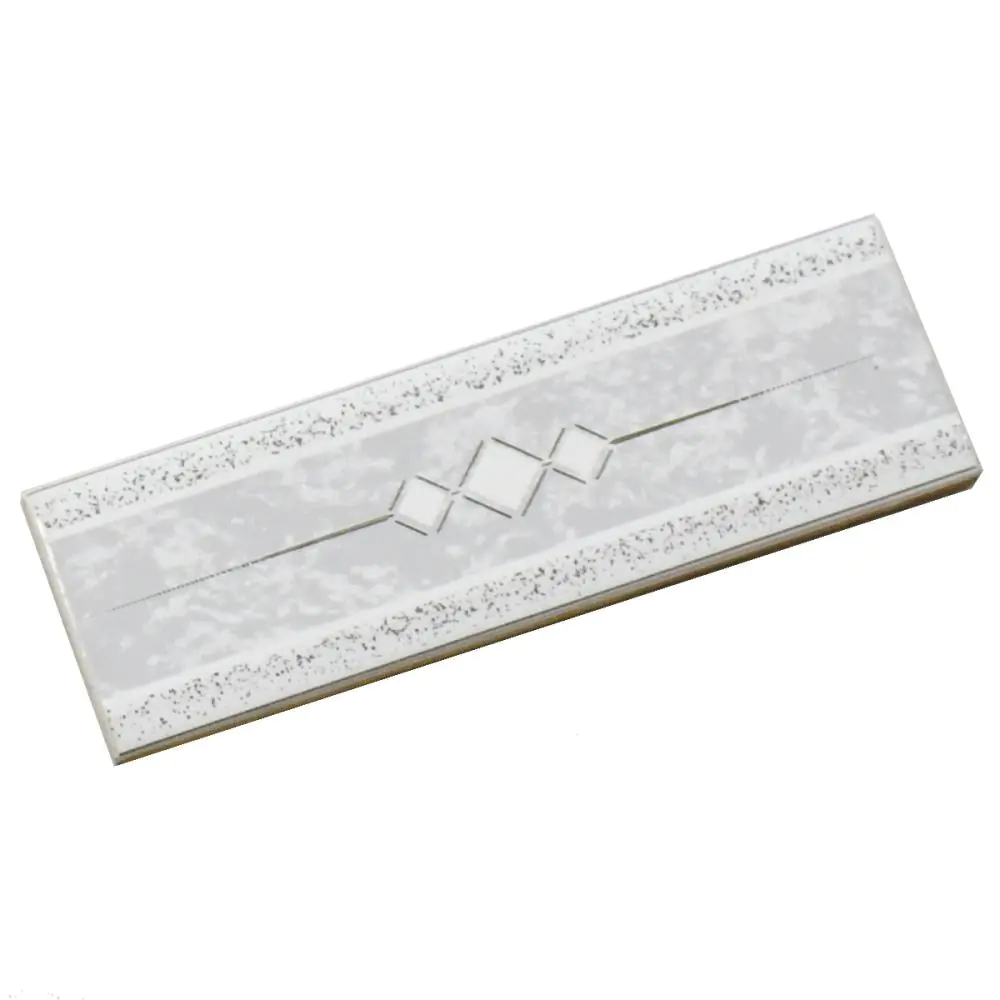 Bordüre Nr.615 weiß silber grau 5x20 cm