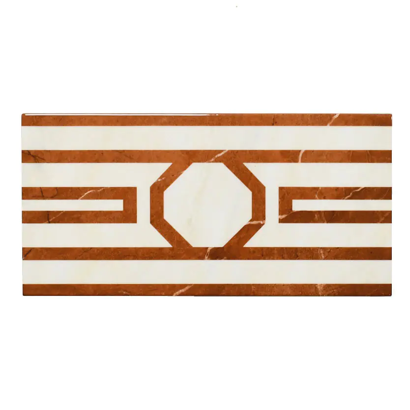 Bordüre Villeroy & Boch 1772 ML36 New Tradition crema rosso 15x30 cm I.Sorte