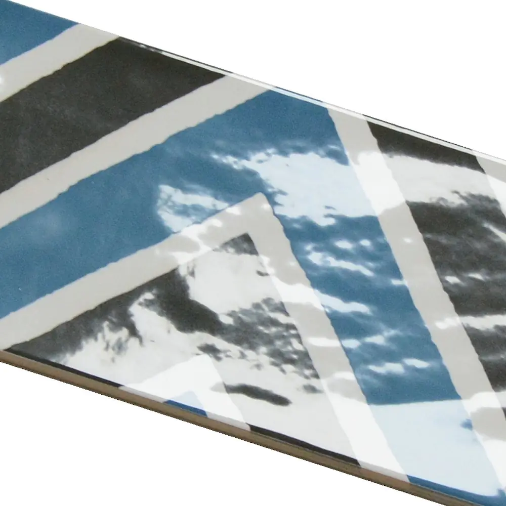 Wandfliese Dekor Cifre Atmosphere Ask marine blau schwarz weiß 12,5x25 cm I.Sorte Wandfliese Dekor Cifre Atmosphere Ask marine blau schwarz weiß 12,5x25 cm I.Sorte