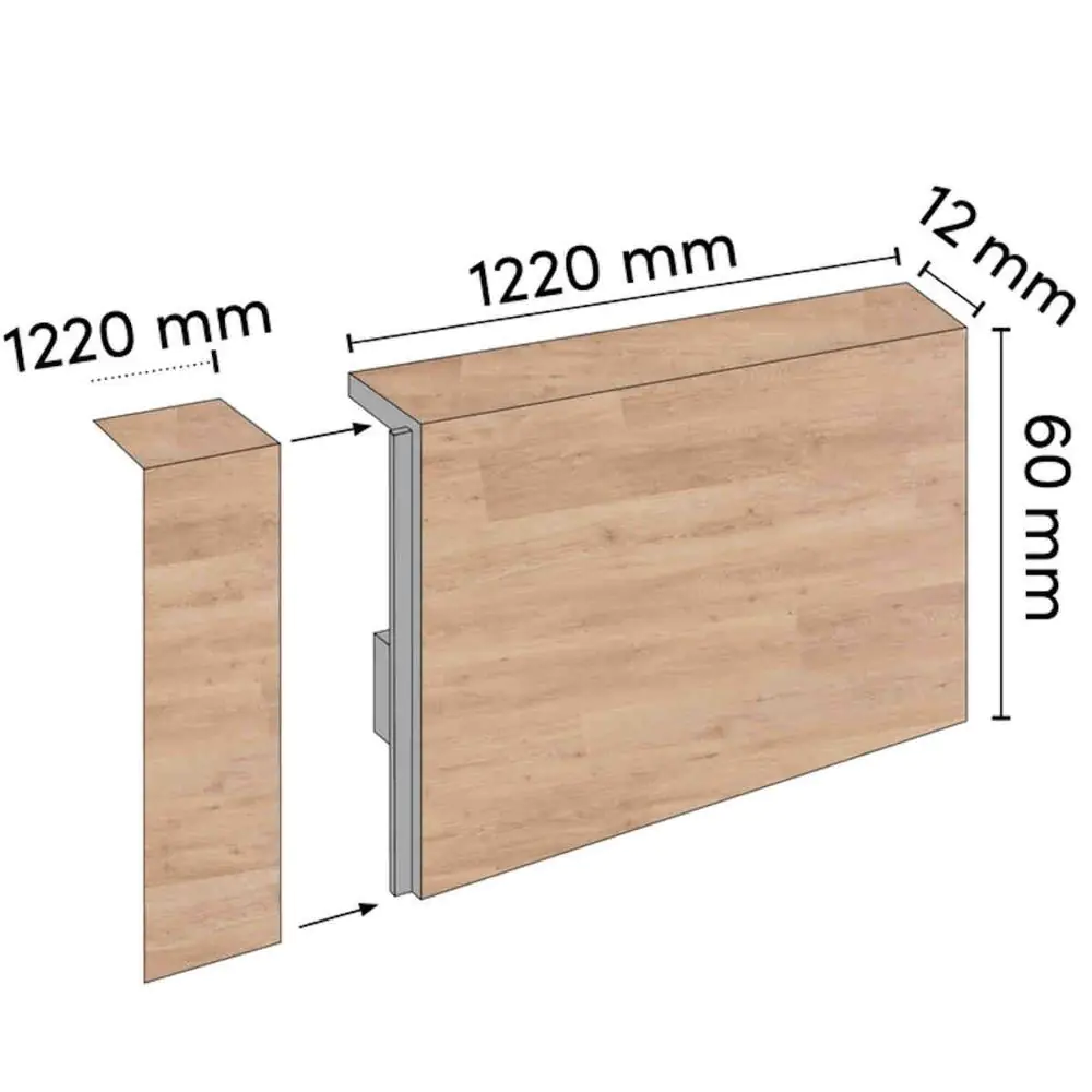 Sockelleiste Lalegno Palermo Abschlussleiste für SPC Vinylboden