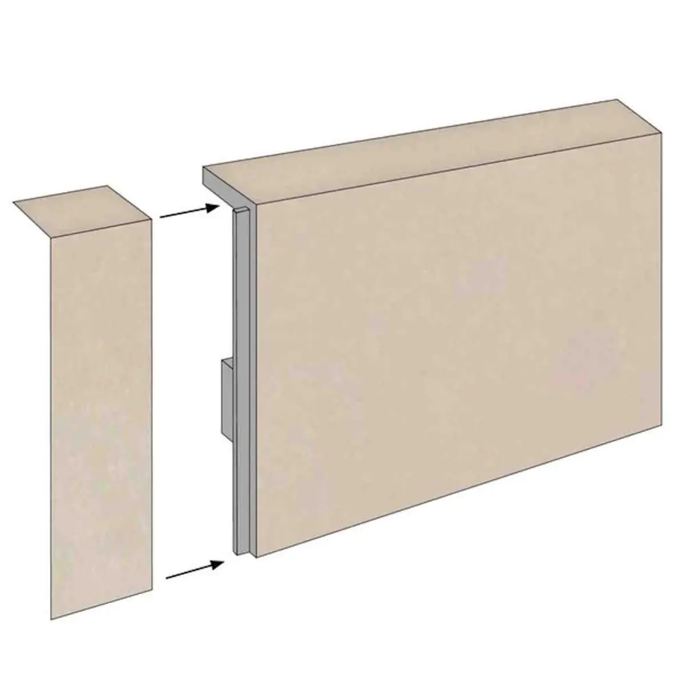 Sockelleiste Lalegno Limestone Abschlussleiste für SPC Vinylboden