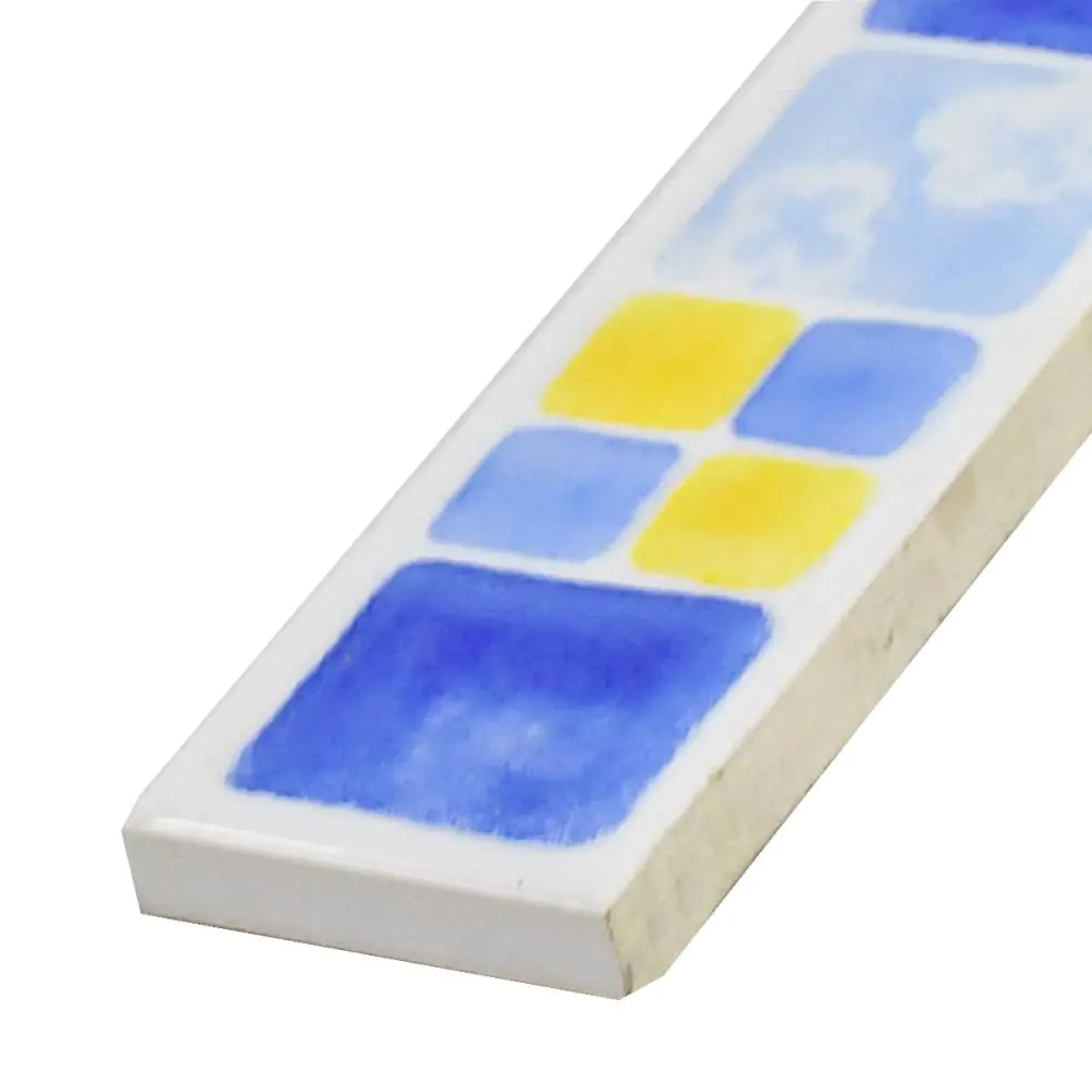 Bordüre Villeroy & Boch Nr.748 1454 KC26 Multiply Arctica blau weiß gelb 3x25 cm