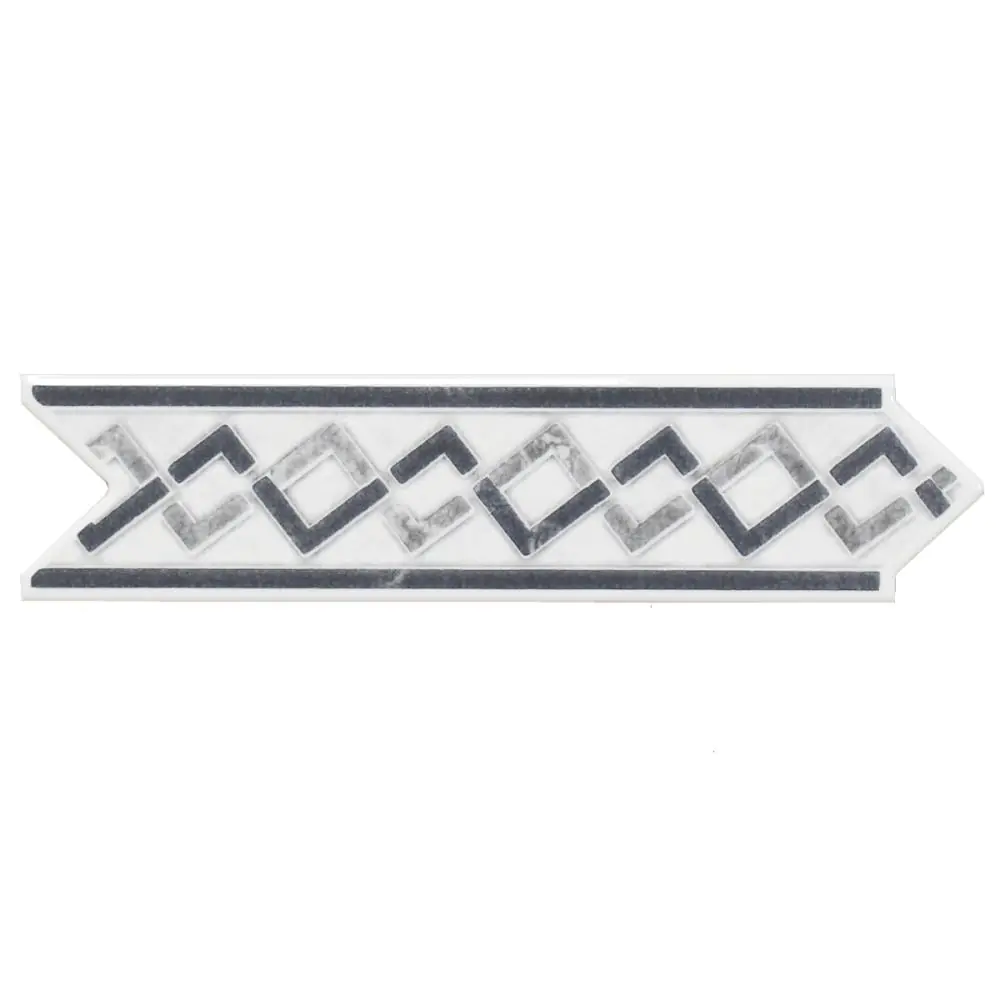 Bordüre Novacasa Nr.924 Zamora gris anthrazit grau 6,5x25 cm I.Sorte