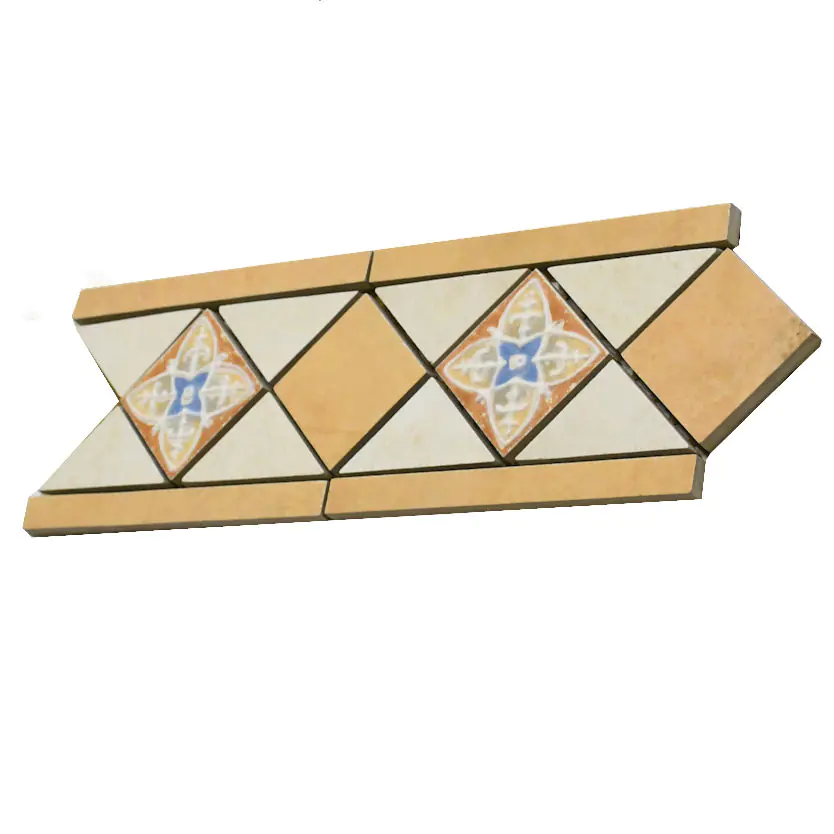 Bordüre Villeroy & Boch Nr.829 3313 FE81 Castello mehrfarbig 11,6x33 cm I.Sorte