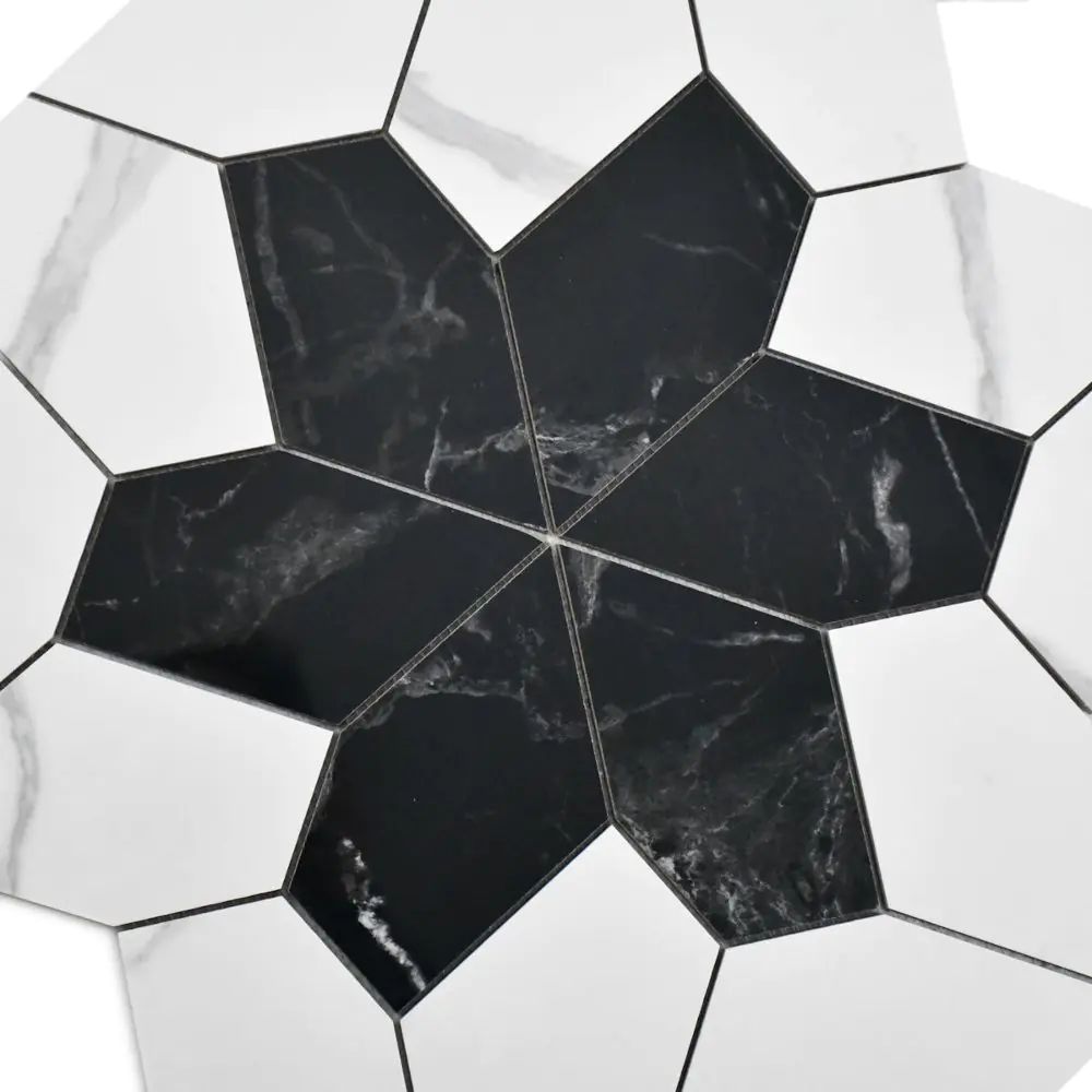 Wandfliese Dekor Villeroy & Boch 2044 ZN1P Nocturne white 60x60 cm I.Sorte