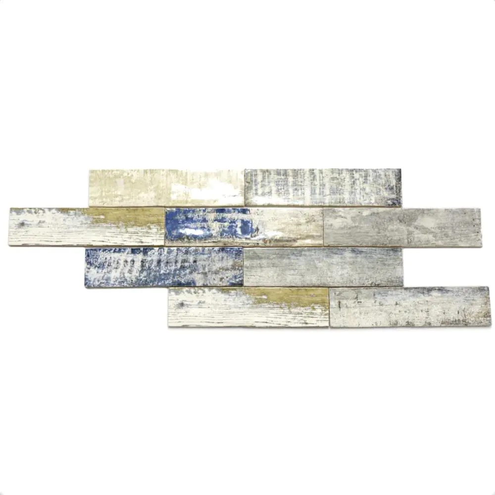 Wandfliese Cifre Colonial Wood white brillo weiß mehrfarbig 7,5x30 cm I.Sorte Wandfliese Cifre Colonial Wood white brillo weiß mehrfarbig 7,5x30 cm I.Sorte