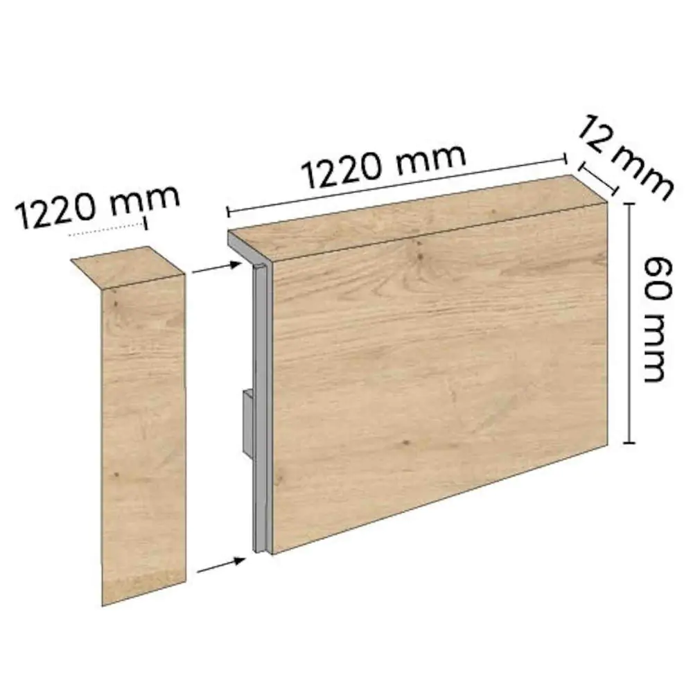 Sockelleiste Lalegno Gubbio Abschlussleiste für SPC Vinylboden