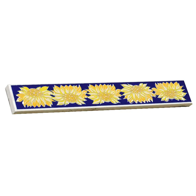 Bordüre Villeroy & Boch Nr.840 1443 LJ16 Sunflowers blau gelb 3x20 cm I.Sorte