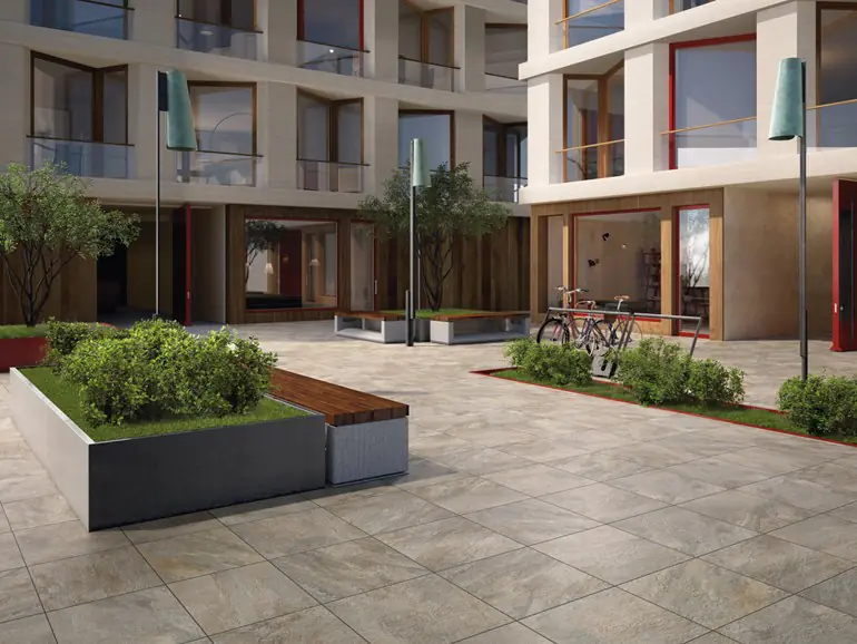 Terrassenplatte Villeroy & Boch 2816 RU90 My Earth Outdoor anthrazit 80x80 cm I.Sorte