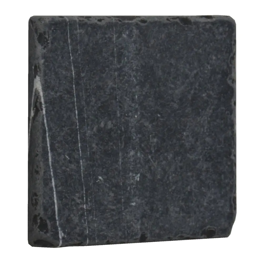 Bodenfliese Marmor Made in Italy NDM030A-0 nero schwarz getrommelt 10x10 cm Bodenfliese Marmor Made in Italy NDM030A-0 nero schwarz getrommelt 10x10 cm