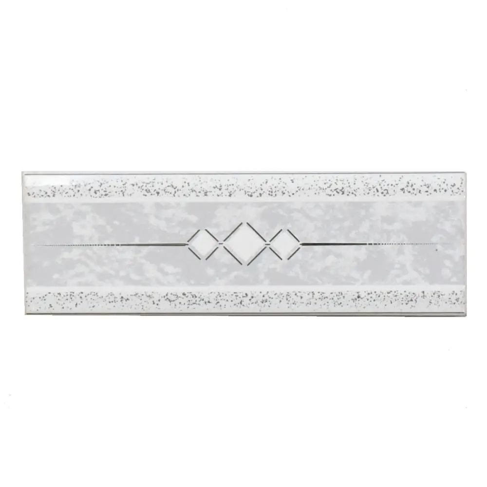 Bordüre Nr.615 weiß silber grau 5x20 cm