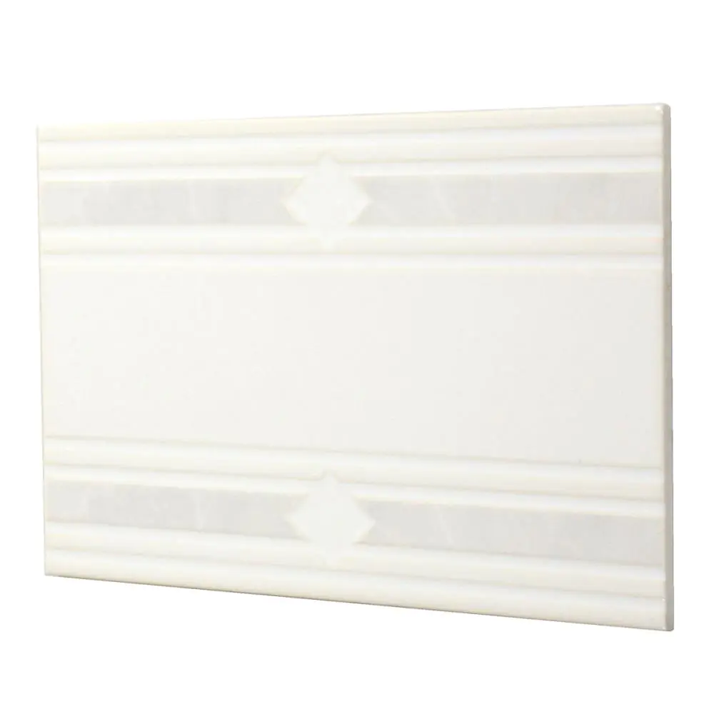 Bordüre Villeroy & Boch Nr.455 1351 P19G weiß creme grau 20x30 cm