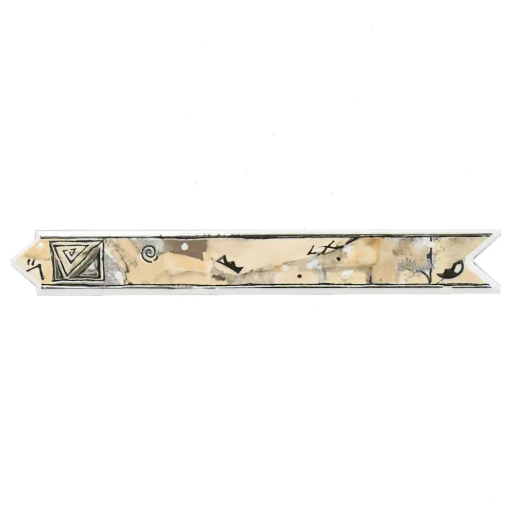 Bordüre HPH Placke Nr.637 Mini-Morella beige grau silber 3,5x25 cm