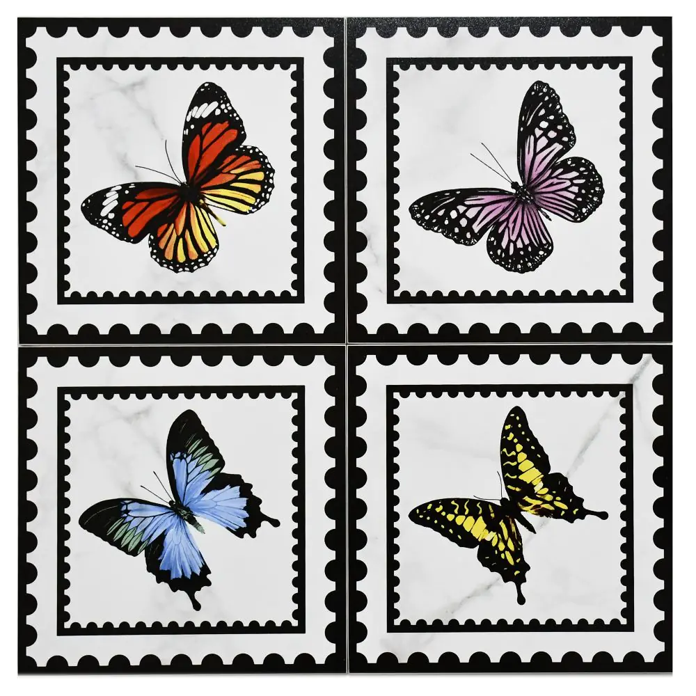 Villeroy & Boch 1222 MK0B Dekorfliese Wand Victorian white perforated mehrfarbig 20x20 cm I.Sorte