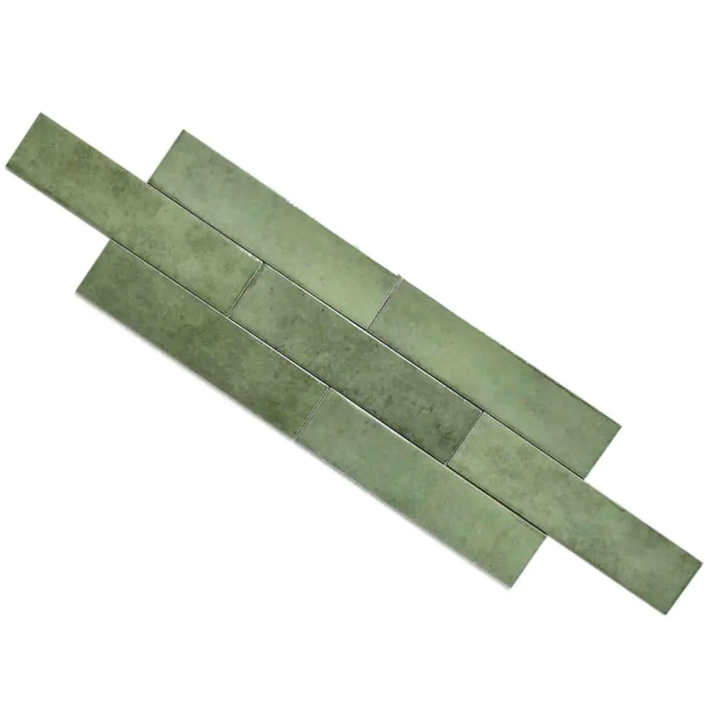 Wandfliese Equipe Ceramicas 26876 Tribeca sage green grün 6x24,6 cm I.Sorte