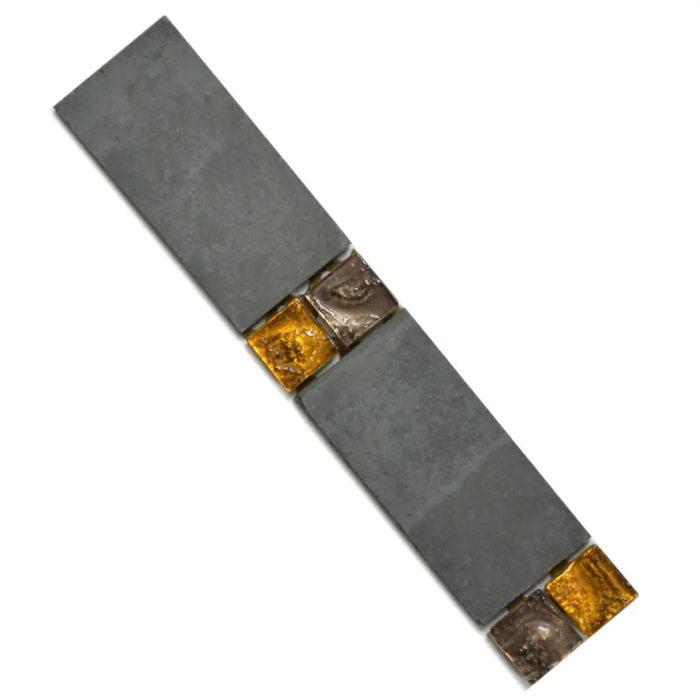 Bordüre Foredil Nr.114 anthrazit bronze gold 5x25 cm Bordüre Foredil Nr.114 anthrazit bronze gold 5x25 cm