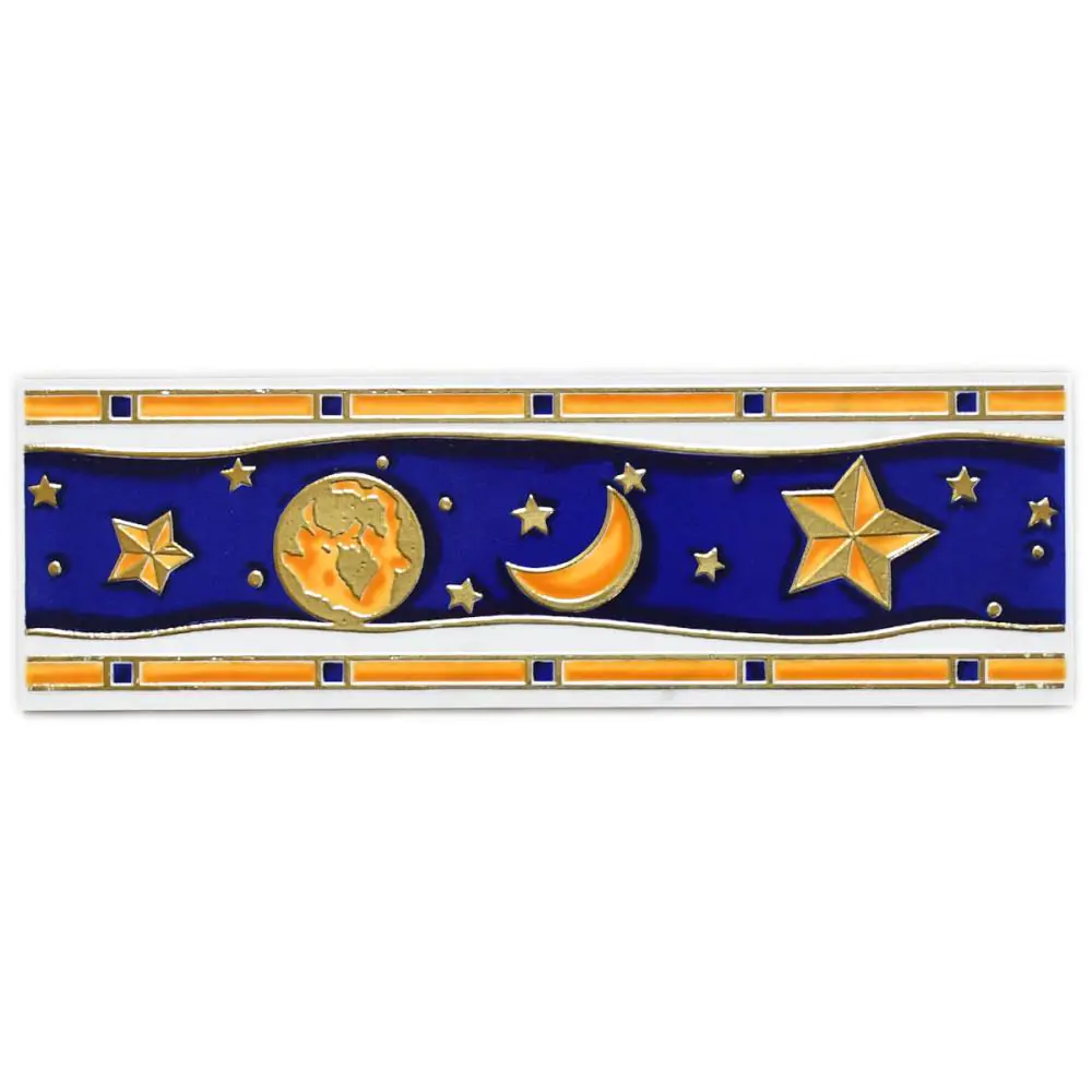 Bordüre Atlas Concorde E4697 Stelle mehrfarbig 8x25 cm I.Sorte