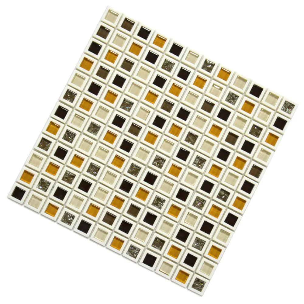 Mosaik HJ HLK007 ABS weiß braun orange 30x30 cm I.Sorte Mosaik HJ HLK007 ABS weiß braun orange 30x30 cm I.Sorte